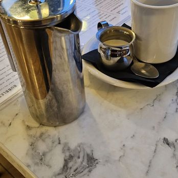 Myril Eatery & Wine Bar - French press coffee. - New American Near Me - Newport, Oregon Myril Eatery & Wine Bar - French press coffee. - New American Near Me - Newport, Oregon