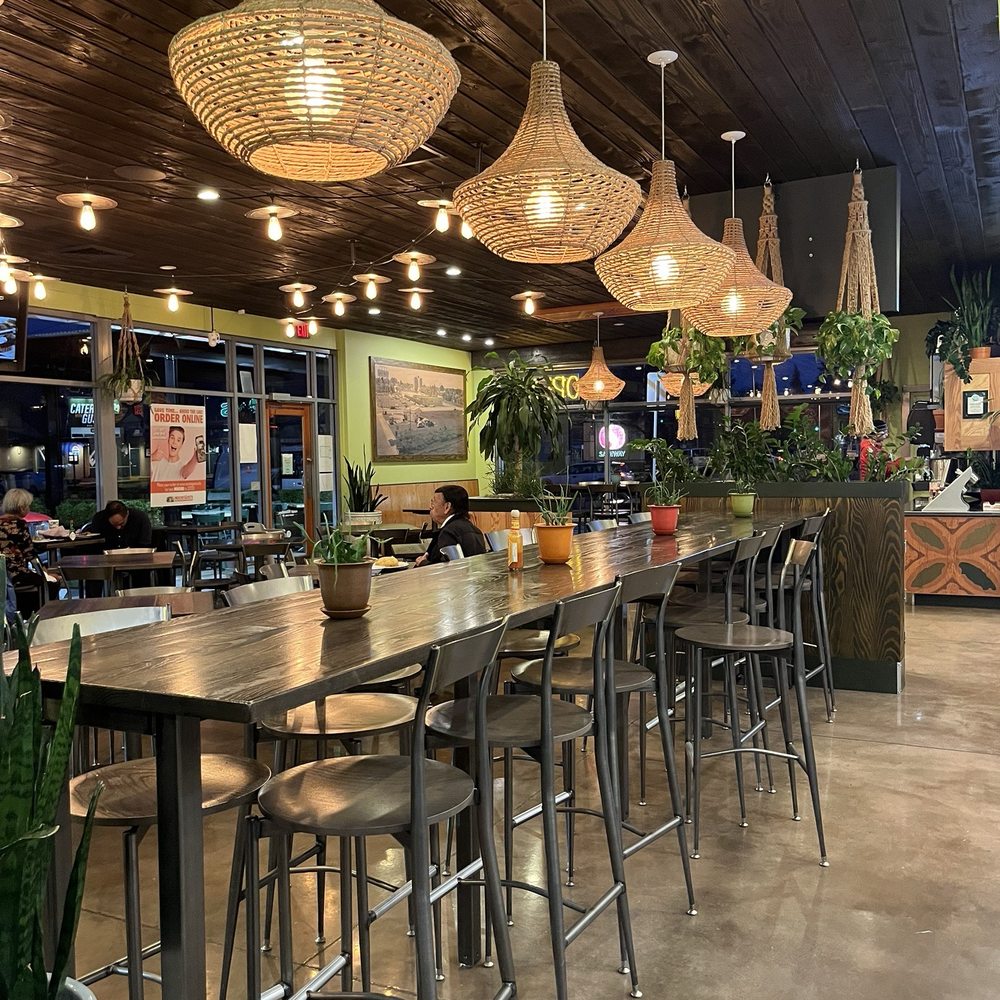the interior of a restaurant