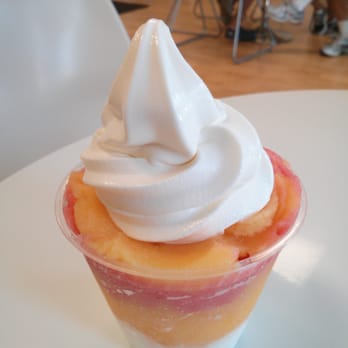 Sweet and Shavery - Mango and strawberry guava with vanilla custard. - Desserts Near Me - Davis, California Sweet and Shavery - Mango and strawberry guava with vanilla custard. - Desserts Near Me - Davis, California