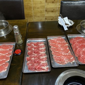 Shabro Hot Pot Shabu Shabu - An order of meats - Buffets Near Me - Carrollton, Texas Shabro Hot Pot Shabu Shabu - An order of meats - Buffets Near Me - Carrollton, Texas