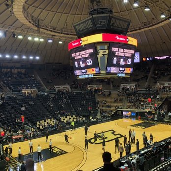Mackey Arena - Warm-ups. We were happy with our seats! - Stadiums & Arenas Near Me - West Lafayette, Indiana