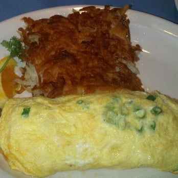 Moke's Bread & Breakfast - Mokapu omelette with crispy hash browns. - Breakfast & Brunch Near Me - Kailua, Hawaii