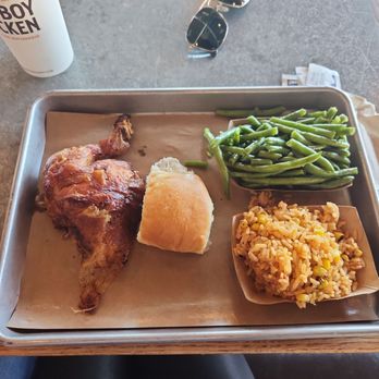 Cowboy Chicken - 2 piece chicken combo - American Near Me - Forney, Texas