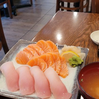 Sushi Den - Salmon sashimi and tuna Nigiri - Japanese Near Me - Vancouver, British Columbia Sushi Den - Salmon sashimi and tuna Nigiri - Japanese Near Me - Vancouver, British Columbia