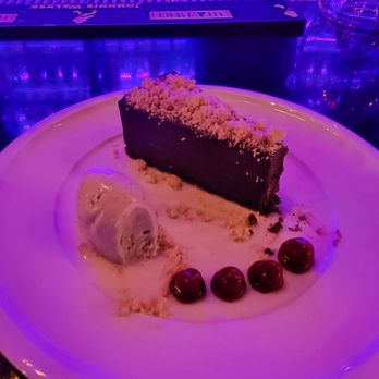 Feringhee - Modern Indian Cuisine - Chocolate mousse cake dessert with Chai ice cream - Indian Near Me - Chandler, Arizona