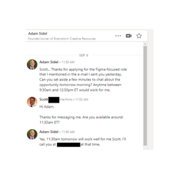 Brainstorm Creative Resources - first LinkedIn messages - Employment Agencies Near Me - Cabin John, Maryland
