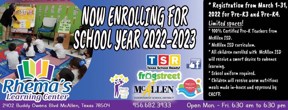 Rhema's Learning Center - childcare center in McAllen, TX