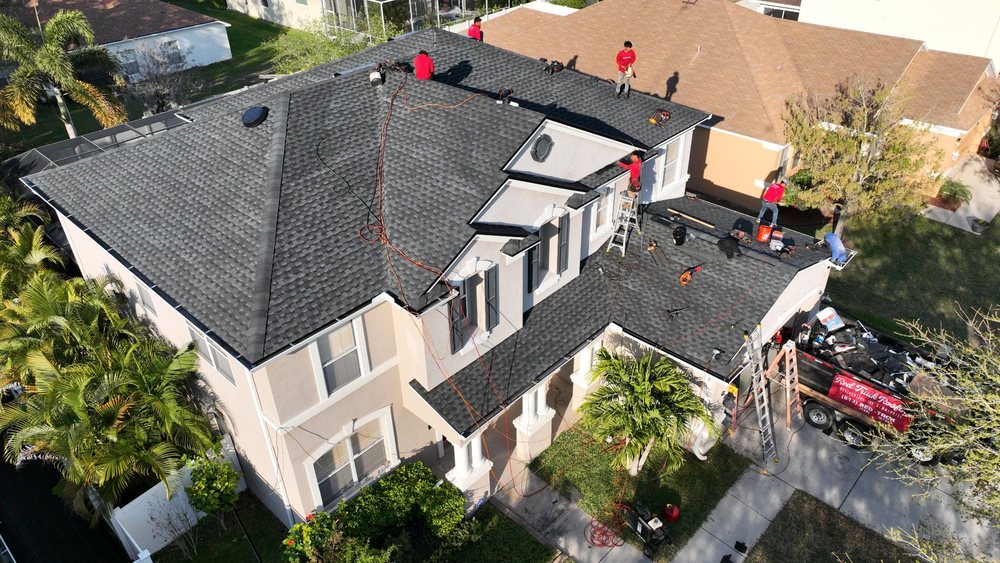 Slide of Red Truck Roofing