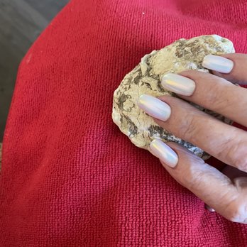 Zen 2 Nails - My second time going here and another magnificent acrylic fill. I got the white polish with chrome powder. - Nail Salons Near Me - La Quinta, California Zen 2 Nails - My second time going here and another magnificent acrylic fill. I got the white polish with chrome powder. - Nail Salons Near Me - La Quinta, California