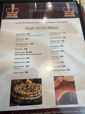 Menu photo 2 KOHINOOR Indian Cuisine Pleasant Hill, CA