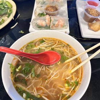 What Da Pho - Beef Pho, Spring Rolls (2) - Vietnamese Near Me - San Angelo, Texas