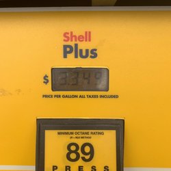 Shell - Price of plus gas