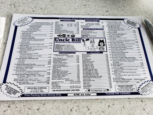Menu photo 8 Uncle Bill's Pancake House Cape May, NJ Menu photo 8 Uncle Bill's Pancake House Cape May, NJ