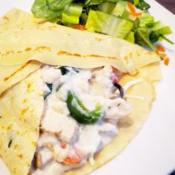 CrepeStar Dessert Cafe & Bistro - Aurora - Pesto Chicken Savoury Crepe