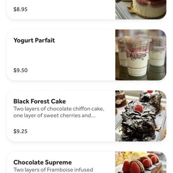 Cafe Parisien - On line menu - Desserts Near Me - Palo Alto, California