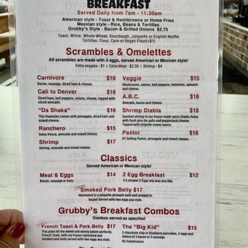 Señor Grubby's - Menu - Mexican Near Me - Oceanside, California Señor Grubby's - Menu - Mexican Near Me - Oceanside, California