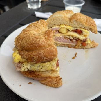 Cinnamon Tree Cafe - Ham, egg and cheese croissant - Creperies Near Me - Port Orange, Florida