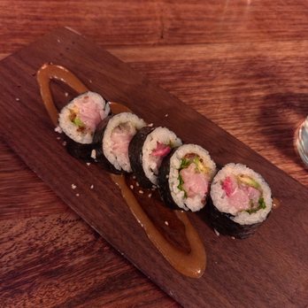 Uchi Austin - zero sen yellowtail, avocado, shallot, cilantro - Sushi Bars Near Me - Austin, Texas Uchi Austin - zero sen yellowtail, avocado, shallot, cilantro - Sushi Bars Near Me - Austin, Texas