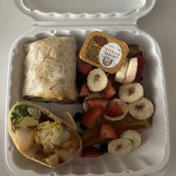 Breakfast Burrito with French Toast