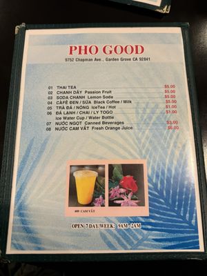 Menu photo 6 Pho Good Garden Grove, CA Menu photo 6 Pho Good Garden Grove, CA