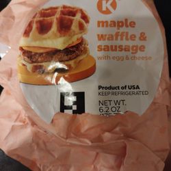 Holiday Station Store 167 - Maple Sausage Waffle breakfast sandwich