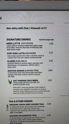 Menu photo 1 DUA DC Coffee Washington, DC, DC