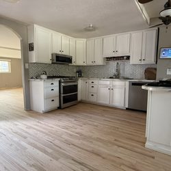 OSO Floors - Kitchen progress before baseboard install