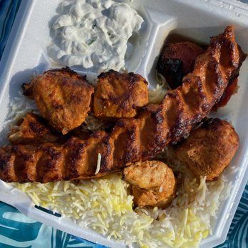Kolbeh Kabob - Chicken Sutani Combo (missing pita in photo) and Mast O Khiar - Persian/Iranian Near Me - Orangevale, California Kolbeh Kabob - Chicken Sutani Combo (missing pita in photo) and Mast O Khiar - Persian/Iranian Near Me - Orangevale, California