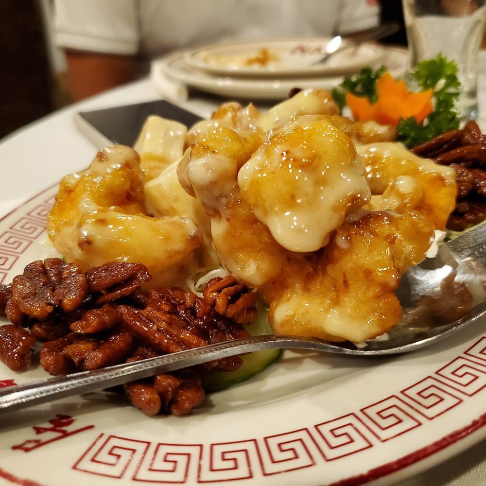 Chef Chu's - Candied Pecans with Jumbo Prawns - Chinese Near Me - Los Altos, California Chef Chu's - Candied Pecans with Jumbo Prawns - Chinese Near Me - Los Altos, California