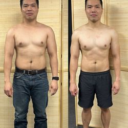 CrossFit Sweat Shop - Jay - 6-Week Transformation Challenge.  Before and after pics.