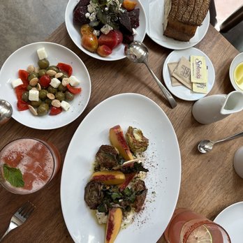 Farmshop - beet salad, crispy artichoke, olives - Breakfast & Brunch Near Me - Larkspur, California
