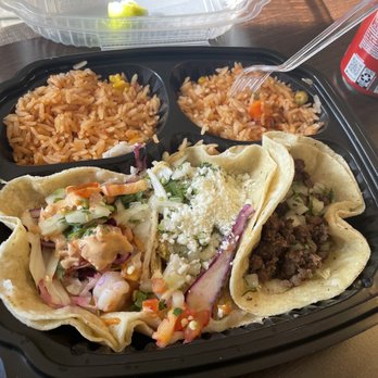 BelAir Cantina - 3 Tacos Mix & Match Plate with Rice & No beans - Tex-Mex Near Me - Brookfield, Wisconsin BelAir Cantina - 3 Tacos Mix & Match Plate with Rice & No beans - Tex-Mex Near Me - Brookfield, Wisconsin