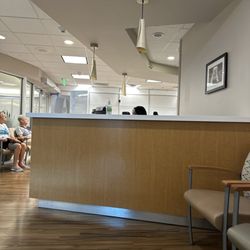 University of Kansas Medical Center - The view of the check-in desk from the back of the waiting area.