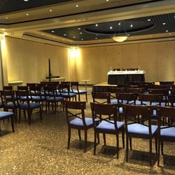 Sala preparada para conferencias