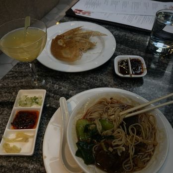 Kirei Inspired Asian Cuisine - Chicken dumplings, and the Szechuan braised beef noodle soup. - Japanese Near Me - Chicago, Illinois Kirei Inspired Asian Cuisine - Chicken dumplings, and the Szechuan braised beef noodle soup. - Japanese Near Me - Chicago, Illinois