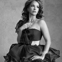 Birthday shoot makeup and hair by Shantelle in black & white
