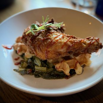 Common Table Food & Drink - Chicken and waffles! Phenomenal! - Comfort Food Near Me - Cheshire, Massachusetts Common Table Food & Drink - Chicken and waffles! Phenomenal! - Comfort Food Near Me - Cheshire, Massachusetts