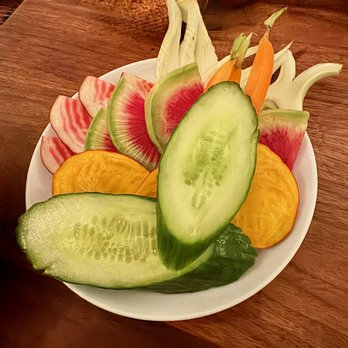 Farmshop - Crudités platter for dipping in the Avocado Hummus. Delicious. - Breakfast & Brunch Near Me - Larkspur, California Farmshop - Crudités platter for dipping in the Avocado Hummus. Delicious. - Breakfast & Brunch Near Me - Larkspur, California