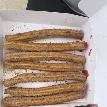 Churro Factory - Xurro - Box of Churros, 12 cnt.  Flavors Available: Strawberry, cream cheese, chocolate and plain. - Desserts Near Me - Aurora, Illinois