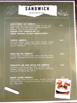 Menu photo 5 Belgium Waffle Haus Granada Hills, CA