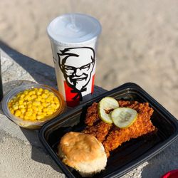 KFC - The hot chicken was not bad!