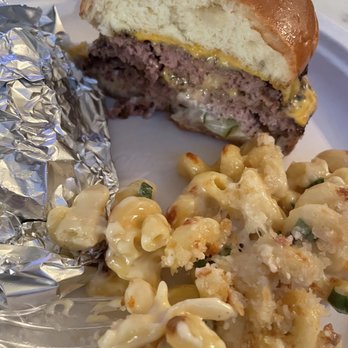 Little Bad Wolf - Bad burger + side of Mac & Cheese Side - American Near Me - Chicago, Illinois Little Bad Wolf - Bad burger + side of Mac & Cheese Side - American Near Me - Chicago, Illinois