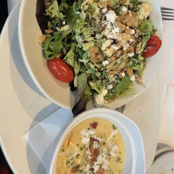 Bonefish Grill - Corn chowder with Brussels sprouts Soup and Salad - Seafood Near Me - Columbus, Ohio