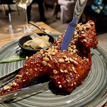 Lineage - Korean Fried Chicken with Kochujang glaze - Asian Fusion Near Me - Wailea, Hawaii Lineage - Korean Fried Chicken with Kochujang glaze - Asian Fusion Near Me - Wailea, Hawaii