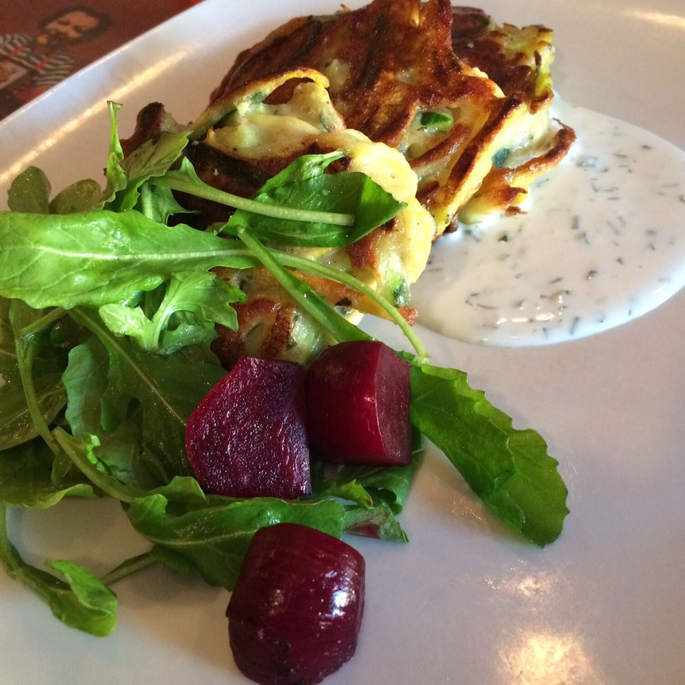 The Fiction Kitchen - Squash & Zucchini Cakes - Vegan Near Me - Raleigh, North Carolina The Fiction Kitchen - Squash & Zucchini Cakes - Vegan Near Me - Raleigh, North Carolina