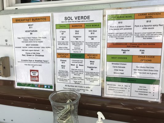 Menu photo 2 Sol Verde Bend, OR
