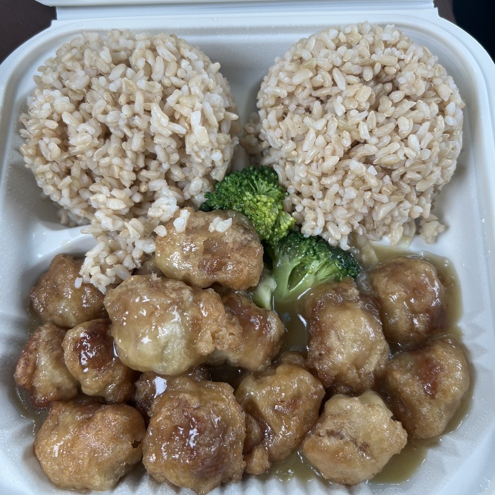 Veggie Garden - Orange chicken lunch - Vegan Near Me - Mountain View, California Veggie Garden - Orange chicken lunch - Vegan Near Me - Mountain View, California