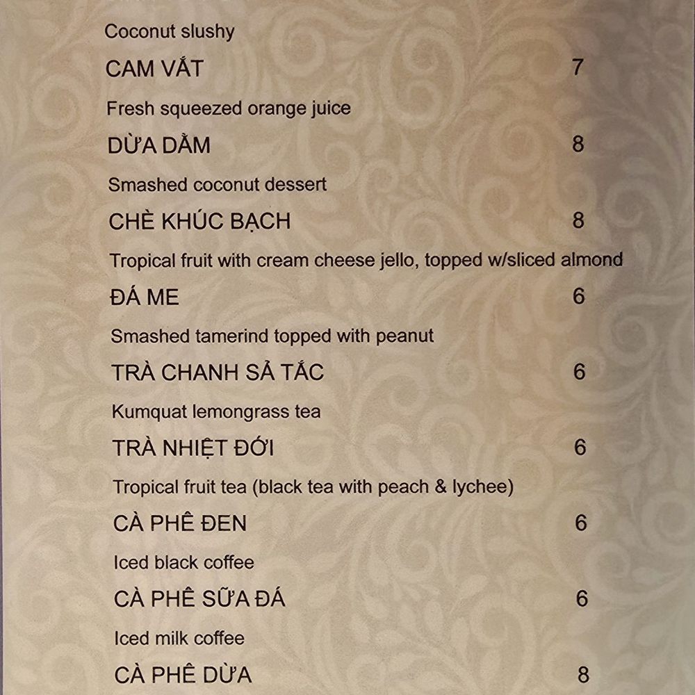 Saigon Oi - menu as of January 2026 - Vietnamese Near Me - Sacramento, California