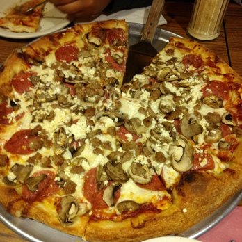 Zorba's Pizza - Salami, sausage, mushroom and feta. So good!!! - Italian Near Me - Millbrae, California Zorba's Pizza - Salami, sausage, mushroom and feta. So good!!! - Italian Near Me - Millbrae, California