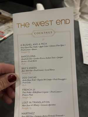 Menu photo 1 The West End Hyannis, MA